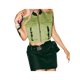thumbnail image 3 of Sunloudy - Chaleco informal sin mangas para mujer, a la moda, con hebilla de color sólido, bolsillo, ombligo expuesto Sunloudy S M L XL, 3 of 7