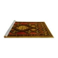 thumbnail image 2 of Ahgly Company Machine Washable Indoor Rectangle Persian Yellow Traditional Area Rugs, 7' x 9', 2 of 4