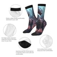 thumbnail image 3 of KLL Urban Mechanical Dragon Print Cool Socks Men's Women's Crew Socks Funny Crazy Novelty Stockings, 3 of 6