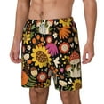 thumbnail image 2 of Balery Sunflowers Mushrooms Mens Swim Trunks Swim Shorts for Men Quick Dry Inseam Beach Shorts with Compression Liner Pocket-Large, 2 of 9