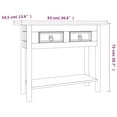 thumbnail image 3 of vidaXL Console Table Mexican Pine Corona Range 36.6"x13.6"x28.7", 3 of 9