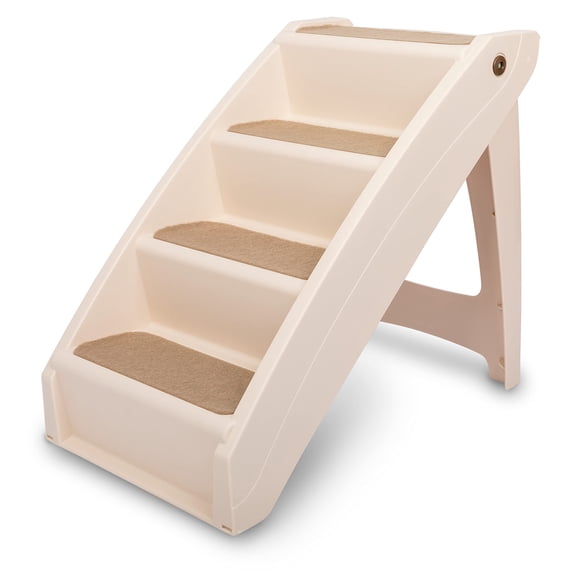 PetSafe CozyUp Folding Dog Stairs - Pet Stairs for Indoor/Outdoor at Home or Travel - Dog Steps for High Beds - Pet Steps with Siderails, Non-Slip Pa