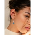 thumbnail image 3 of Suplight 925 Sterling Silver Birthstone Earrings for Women December Blue Topaz Zircon Infinity Heart Interlocking Dangle Drop Earrings Jewelry Gifts for Granddaughter Christmas, 3 of 8