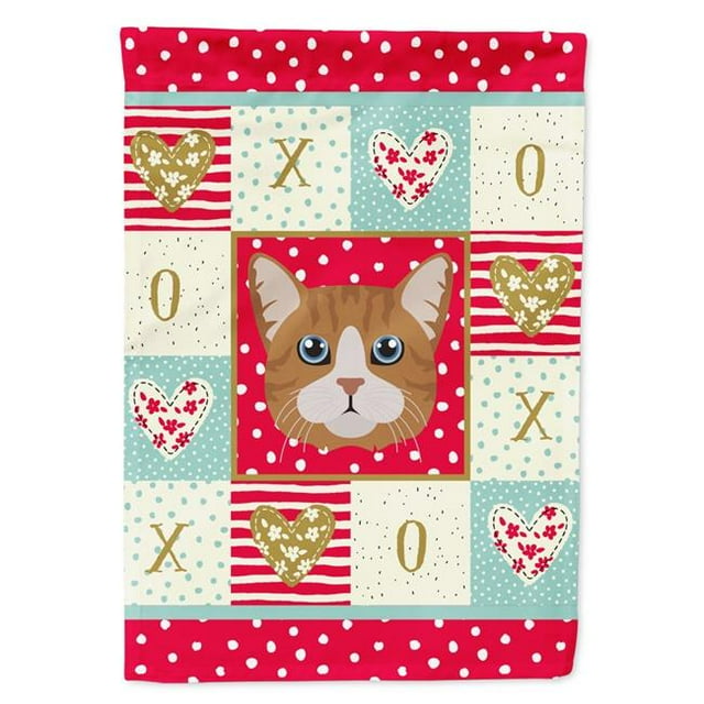 Carolines Treasures CK5132GF 11 x 0,01 x 15 Po Drapeau de Chat Manx Taille du Jardin