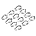 thumbnail image 1 of Unique Bargains M10 Stainless Steel Thimble, 12 Pack Wire Rope Thimbles for 3/8' Wire Rope, 1 of 6