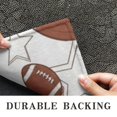 thumbnail image 6 of Football Star White Pattern Washable Non Slip Indoor Door Mat, Decorative Entry Rug for Entrance, Bedroom, Kitchen, Bathroom, 16"x47", 6 of 6