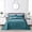 Lagoon, variant on HZ & HY Oversized King Bedspread, Ultrasonic Coverlet Bedding Set, Lightweight Thin Comforter, Reversible, 5 Piece, 100% Microfiber, Navy Blue