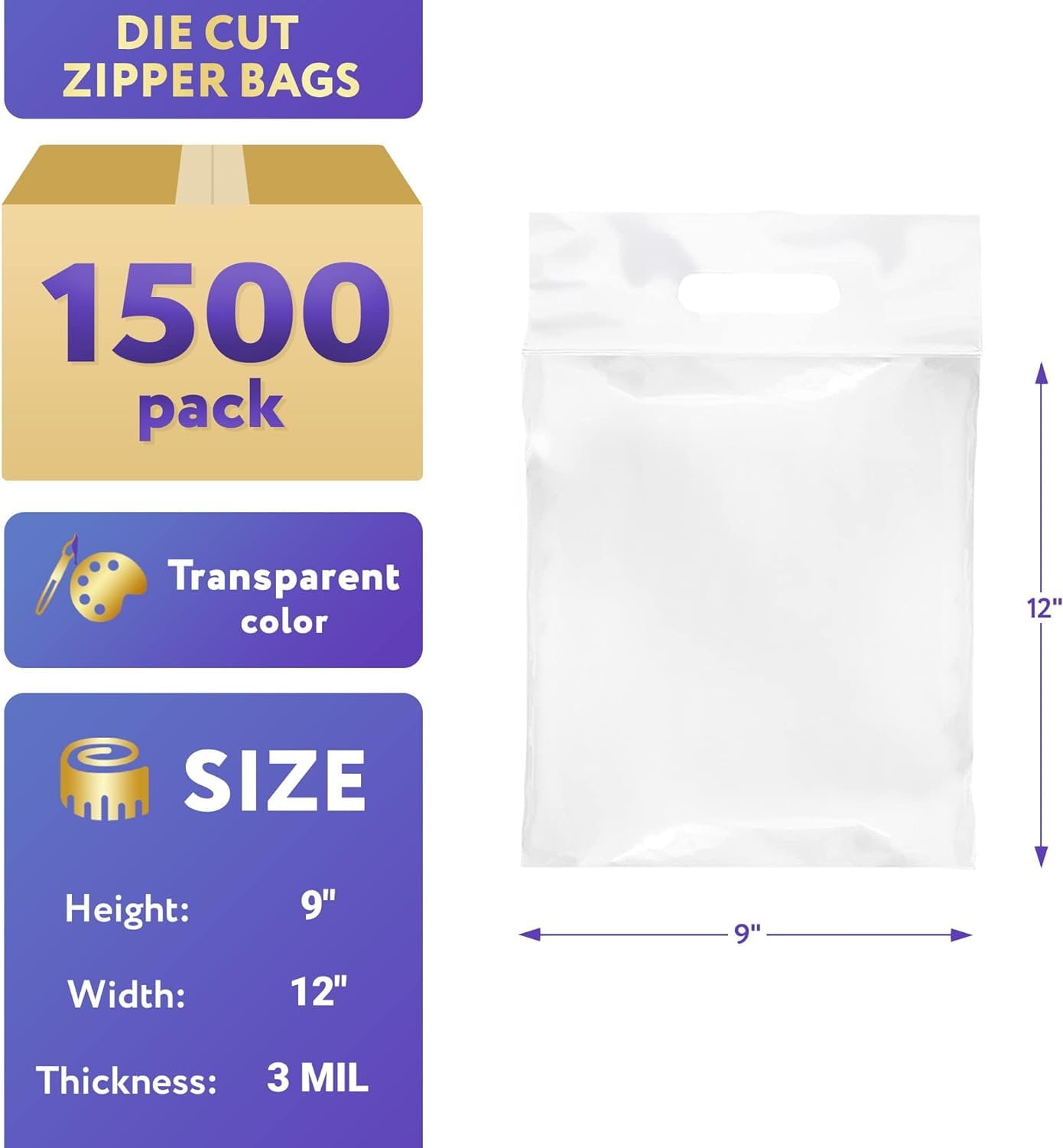 Zip lock bag with handle sale