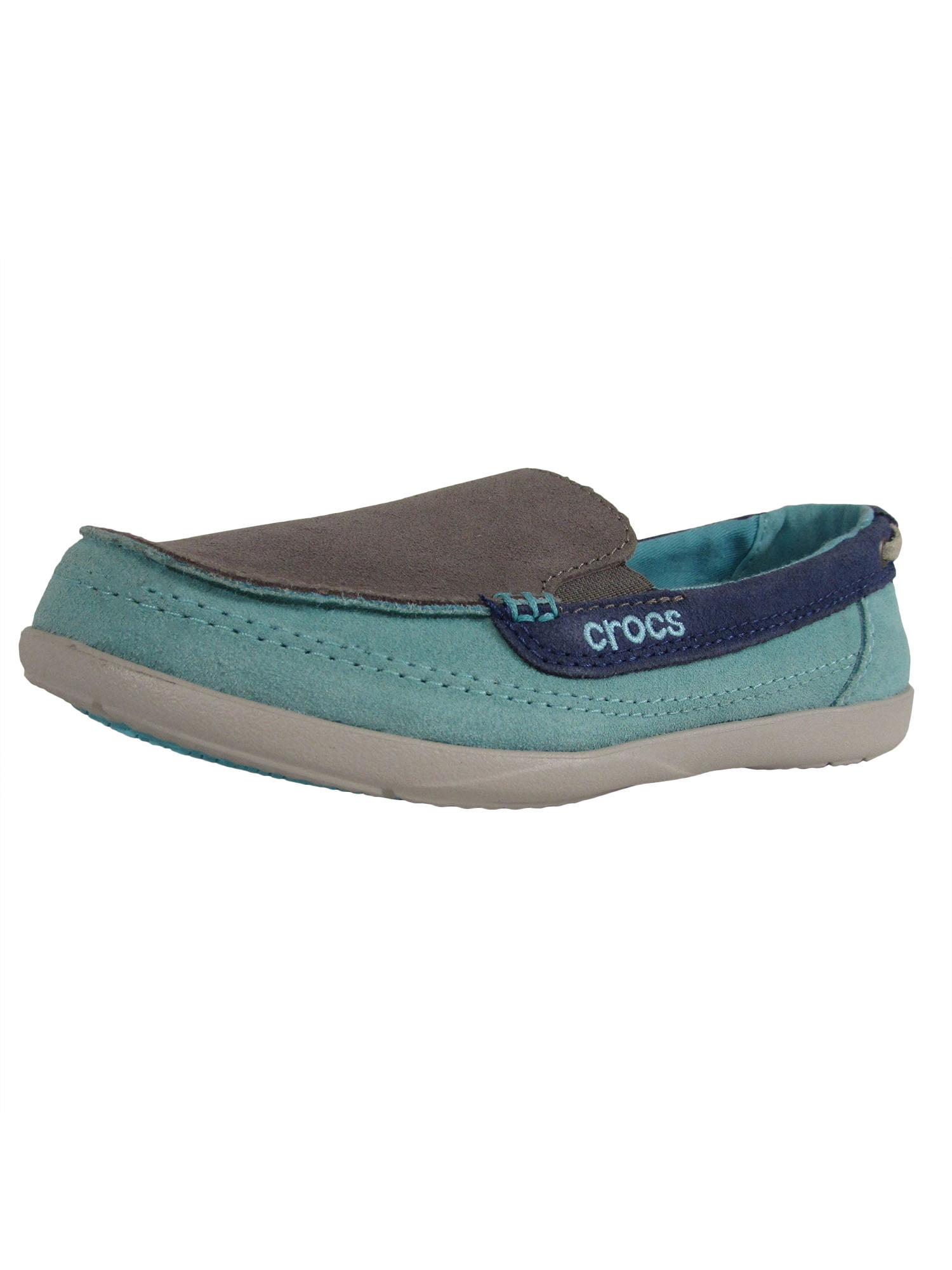 Crocs Womens Walu Suede Loafer Shoes 