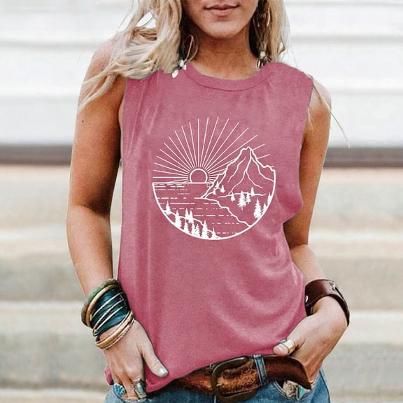 Workout Tank Tops Woman Women's Sleeveless Casual Stretch Basic Tank Top Cami Tops for Women Hot Pink L