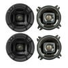 Polk Audio DB402 4" 135W 2 Way Car/Marine ATV Stereo Speakers Black (4 Pack)