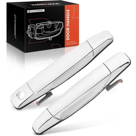 A-Premium 2Pcs Front Exterior Door Handles Compatible with Chevrolet Silverado 1500 2007-2013, Tahoe, Suburban, Avalanche & GMC Sierra, Yukon & Cadillac Escalade, Driver and Passenger Side