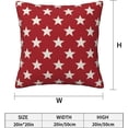 thumbnail image 6 of Red and Blue Independence Day Pillow Covers 20x20 Pack of 2 Memorial Day Stars Throw Pillow Cover,4th of July Patriotic Pillowcase Farmhouse Decorative Cushion Case for Home Sofa Outdoor Decor, 6 of 6