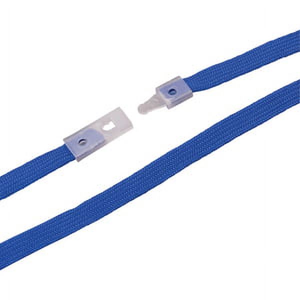 Advantus, AVT97130, Metal Clasp Flat Breakaway Lanyard, 24 / Box, Blue
