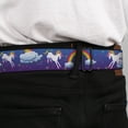 thumbnail image 4 of Buckle-Down Belt, Seatbelt Buckle Belt, Unicorns Rainbows Stars Blue Purple, 30 to 44 Inches, 4 of 9