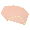 thumbnail image 1 of Uxcell B6 Lujo V Flap Borde Dorado Invitación Sobres de Boda, Rosa 10 Paquete, 1 of 5
