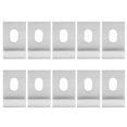 thumbnail image 2 of 10Pcs Base Clips Hook Fixings Attaches Aluminium Greenhouses Fixture SetSilver, 2 of 5