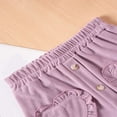 thumbnail image 6 of Bovxnpu Girls Skirt Girls and Toddler's Corduroy Short Mini Skirt with Pockets Girls Skirt Kids Casual Stretchy School Uniform Skirts for Girls Girls Summer Outfits, 6 of 7