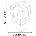 thumbnail image 3 of Active Light String Frame Holiday Party Christmas Outdoor Garden Snow Glowing Decorative Sign Animated Snowball Light String Frame, 3 of 5