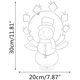 thumbnail image 5 of Gibobby Active Light String Frame Decor Holiday Party Navidad Jardín al libre Snow Glowing Decorativo Sign Animated Snowball Light String Frame(White), 5 of 5