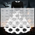 thumbnail image 3 of Edvintorg A Line Dresses for Women Halloween Printed Crew Neck Long Sleeve Casual Maxi Dress Clothes Women S-2XL White, 3 of 6