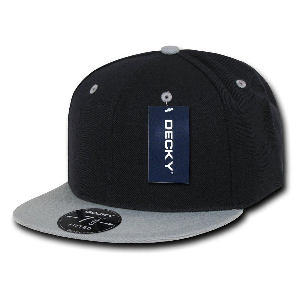 plain black fitted cap