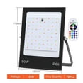 thumbnail image 2 of Ultra Thin RGB Led Floodlight Remote Control 30W 50W 100W 200W Reflector Spotlight IP66 For Outdoor Projector Lighting ,Power Saving, 2 of 8