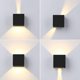 thumbnail image 1 of 12W LED wall light outdoor wall lamp waterproof with adjustable beam angle IP65 LED wall lighting indoor and outdoor warm white (12W black warm white), 1 of 3