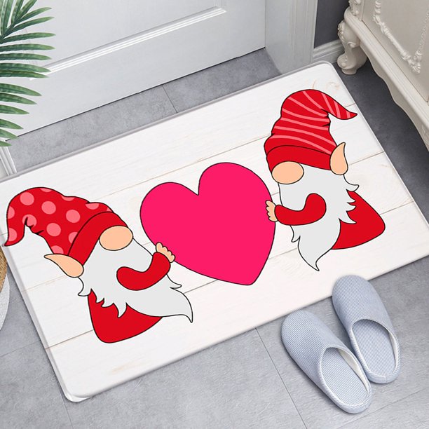 Alfombrilla de puerta decorativa para el Día de San Valentín, alfombrilla de entrada antideslizante para interior y exterior, alfombrilla para entrada de baño, alfombra Wmkox823yii hfskjfh816