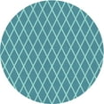 thumbnail image 1 of Ahgly Company Tapis d'Intérieur Lavables en Machine, Ronds, Transitionnels, Vert Cyan Foncé, 7' Ronds, 1 of 7