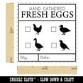 thumbnail image 2 of Fresh Eggs Check the Box Label Chicken Duck Goose Quail Self-Inking Rubber Stamp Ink Stamper - Orange Ink - Small 1 Inch, 2 of 7