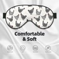 thumbnail image 3 of Goofa Funny Chicken Printed Sleep Eye Mask for Men Women, Zero Eye Pressure Sleeping Mask, Light Blocking Night Blindfold, Soft Eye Shade Cover, 3 of 7