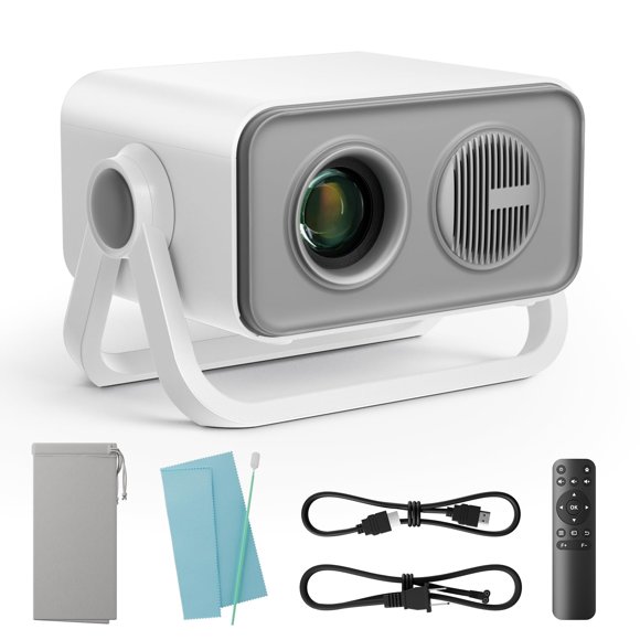 Proyector portátil BKZ 2025 con soporte ajustable de 360° mejorado