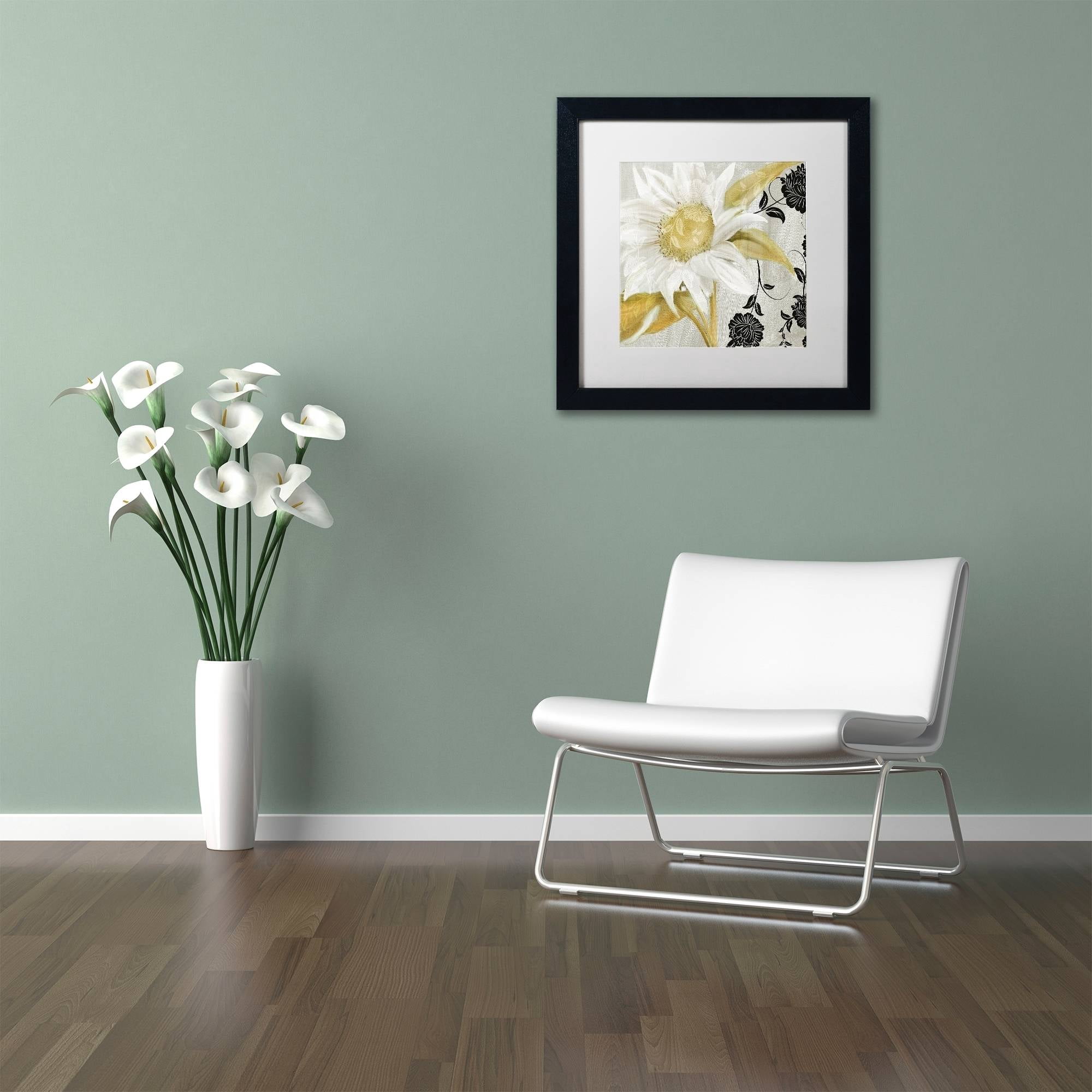 Trademark Fine Art "Sunroom I" Canvas Art by Color Bakery White Matte, Black Frame