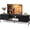 Black, variant on 58" TV Stand for 65 Inch TVs, Mid Century Modern Entertainment Center with 2 Storage Cabinets & Open Shelf, Media Console Table with Metal  for Living Room, Bedroom, Black