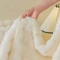 thumbnail image 4 of AUQ Plush Blanket Heat Retention Throw Blanket Breathable Fuzzy Blanket,Gray, 4 of 4