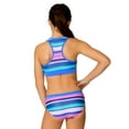 thumbnail image 4 of Free Country Girls' Marina Stripe Rash Guard and Bikini Swim Set Peri Marina Stripe L, 4 of 6