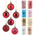 thumbnail image 1 of Gustave 36Pcs Christmas Balls Ornaments Set 1.6" Shatterproof Hanging Ball Xmas Tree Plastic Baubles for Holiday Wedding Party Decorations "Pink", 1 of 8