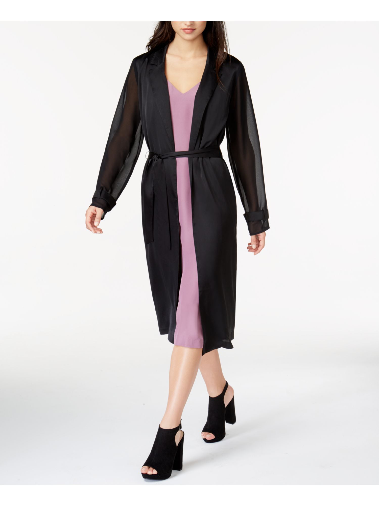 kensie Womens Drapey Space Dye Jersey Longsleeve Hooded Dress