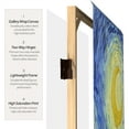 thumbnail image 4 of 4 ft. Short Double Sided Works of Van Gogh Canvas Folding Screen - Starry Night/Sunflowers, 4 of 7