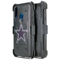 for Samsung Galaxy A20 A30 A50 Case Phone Case Dual Layer Full-Body Rugged Clear Back Case Drop Resistant Shockproof Case with Built In Screen Protector (Blue Star)