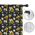 thumbnail image 4 of Blackout Kids Curtains,Black Multicolor Flower Sunflower Pattern Childrens Insulated Curtains Set Of 2,Bedroom Essentials,Toddler Room Decor 42"x54", 4 of 5