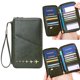 thumbnail image 5 of Funda para Porta Cuero PU Bloqueo RFID Mujeres Hombres () Verde, 5 of 9