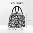 thumbnail image 2 of Fotbe Ying Yang Checkered Pattern Lunch Bag, Insulated Lunch Box, Small Leakproof Cooler Food Lunch Containers Reusable High Capacity Lunch Tote Bags for Work, Travel, Outdoor, 2 of 6
