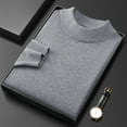 thumbnail image 4 of Big and Tall Mens Turtleneck Sweaters,Long Sleeve Basic Shirts Soft Cozy Pullover Layering Undershirts,M-4XL, 4 of 5