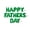 Green, variant on Floating Away Balloon Company Mylar Gold Letters Happy Father's Day Banner 16 in Balloon, 16 Piece