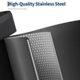 thumbnail image 2 of YUSAZENS 60L Kitchen Garbage Can with Liner Rim and Soft Close Plastic Lid, Efficient Waste Disposal, Black Color, 2 of 9