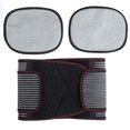 thumbnail image 1 of Cinturón de soporte para la cintura con compresas calientes y calor para aliviar el dolor, cuidado de la salud, XL, 1 of 10