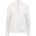 thumbnail image 3 of Holloway Sportswear M Womens Electrify Coolcore® 1/2 Zip Pullover White 222774, 3 of 5