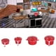 thumbnail image 5 of Utensilios De Cocina En Miniatura, Ollas Y Sartenes De Casa De Muñecas Seguras De Usar, Acabado Fino De Metal, Respetuoso Con El Medio Ambiente Para Decoraciones De Casa De ANGGREK Miniature Cookware Set, 5 of 8